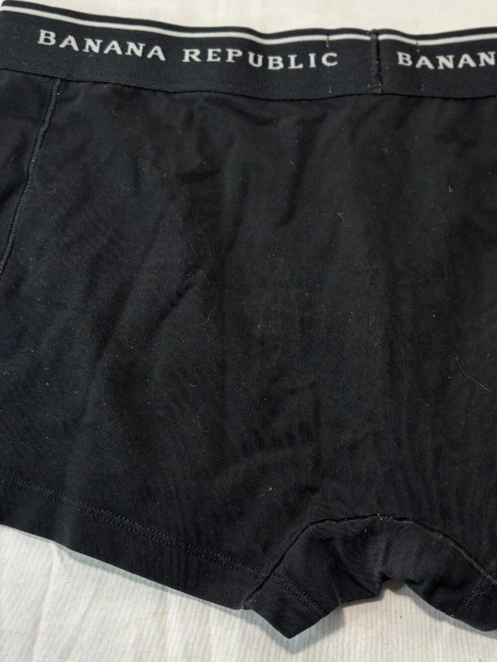 2 Pair - Unisex Banana Republic Fly Free Boxer Brief Trunks Black Sz Med NWOT